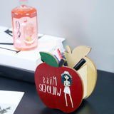 Maxbell Wooden Pencil Holder Versatile Storage Organizer for Home Stationery Bedroom