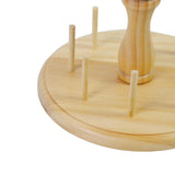 Maxbell 8 Spools Yarn Holder Hand Tool Wooden Thread Holder Rack Knit Yarn Dispenser