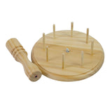 Maxbell 8 Spools Yarn Holder Hand Tool Wooden Thread Holder Rack Knit Yarn Dispenser