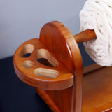 Maxbell Yarn Holder for Crocheting Wooden Thread Holder Rack Yarn Dispenser Knitting