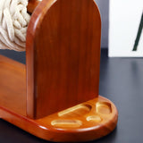 Maxbell Yarn Holder for Crocheting Wooden Thread Holder Rack Yarn Dispenser Knitting