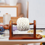 Maxbell Yarn Holder for Crocheting Wooden Thread Holder Rack Yarn Dispenser Knitting