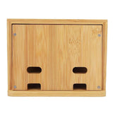 Maxbell Multi Device Docking Station Wood Desktop Docking Charging Stand for Tablet
