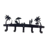 Maxbell Wall Mounted Key Rack Multifunction Iron 5 Hooks for Bedroom Home Front Door
