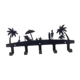 Maxbell Wall Mounted Key Rack Multifunction Iron 5 Hooks for Bedroom Home Front Door