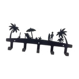 Maxbell Wall Mounted Key Rack Multifunction Iron 5 Hooks for Bedroom Home Front Door