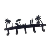 Maxbell Wall Mounted Key Rack Multifunction Iron 5 Hooks for Bedroom Home Front Door