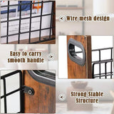 Maxbell Magazine Storage Basket Wood Magazine Organizer for Letters Newspapers Books