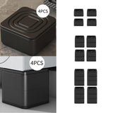 Maxbell 4 Pieces Anti Vibration Pads Sturdy Furniture Pad for Bed Table Washer Dryer 1 layer