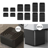 Maxbell 4 Pieces Anti Vibration Pads Sturdy Furniture Pad for Bed Table Washer Dryer 1 layer