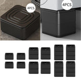 Maxbell 4 Pieces Anti Vibration Pads Sturdy Furniture Pad for Bed Table Washer Dryer 1 layer
