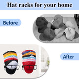 Maxbell Baseball Caps Storage Rack Metal Simple Hat Holder for Bedroom Entrance Home