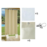 Maxbell 5 Pieces Outdoor Curtain Weights with Clamps for Wind Picnic Mat Table Cloth
