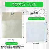 Maxbell 5 Pieces Outdoor Curtain Weights with Clamps for Wind Picnic Mat Table Cloth