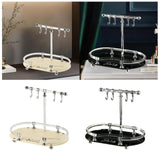 Maxbell Jewelry Organizer Stand Acrylic Base Jewelry Tray for Necklaces Watches Keys Black