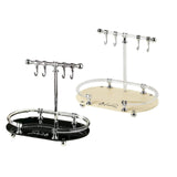 Maxbell Jewelry Organizer Stand Acrylic Base Jewelry Tray for Necklaces Watches Keys Black