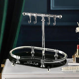 Maxbell Jewelry Organizer Stand Acrylic Base Jewelry Tray for Necklaces Watches Keys Black