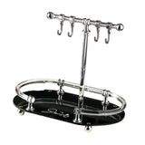 Maxbell Jewelry Organizer Stand Acrylic Base Jewelry Tray for Necklaces Watches Keys Black