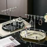 Maxbell Jewelry Organizer Stand Acrylic Base Jewelry Tray for Necklaces Watches Keys Black