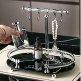 Maxbell Jewelry Organizer Stand Acrylic Base Jewelry Tray for Necklaces Watches Keys Black