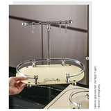 Maxbell Jewelry Organizer Stand Acrylic Base Jewelry Tray for Necklaces Watches Keys Beige