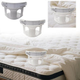 Maxbell 4Pcs Bed Sheet Clips Tight Heavy Duty with Strips Bed Sheet Corner Fasteners White