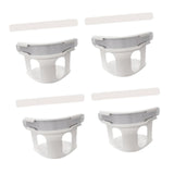 Maxbell 4Pcs Bed Sheet Clips Tight Heavy Duty with Strips Bed Sheet Corner Fasteners White