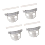Maxbell 4Pcs Bed Sheet Clips Tight Heavy Duty with Strips Bed Sheet Corner Fasteners White