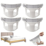 Maxbell 4Pcs Bed Sheet Clips Tight Heavy Duty with Strips Bed Sheet Corner Fasteners White