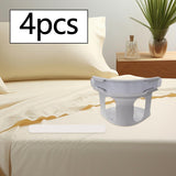 Maxbell 4Pcs Bed Sheet Clips Tight Heavy Duty with Strips Bed Sheet Corner Fasteners Gray