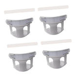 Maxbell 4Pcs Bed Sheet Clips Tight Heavy Duty with Strips Bed Sheet Corner Fasteners Gray