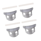 Maxbell 4Pcs Bed Sheet Clips Tight Heavy Duty with Strips Bed Sheet Corner Fasteners Gray
