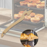 Maxbell Oven Rack Puller Wooden Long Handle Portable Heat Resistant Kitchen Supplies
