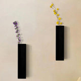 Maxbell Wood Wall Planter Wall Vase Hanging Planter for Office Apartment Living Room Black