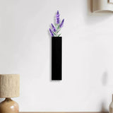 Maxbell Wood Wall Planter Wall Vase Hanging Planter for Office Apartment Living Room Black