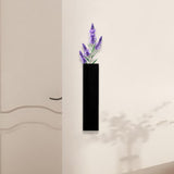 Maxbell Wood Wall Planter Wall Vase Hanging Planter for Office Apartment Living Room Black