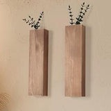 Maxbell Wood Wall Planter Wall Vase Hanging Planter for Office Apartment Living Room Wood