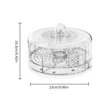 Maxbell Rotating Serving Tray Portable Veggie Fruit Tray for Restaurant Table