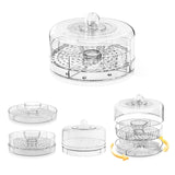 Maxbell Rotating Serving Tray Portable Veggie Fruit Tray for Restaurant Table