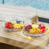 Maxbell Rotating Serving Tray Portable Veggie Fruit Tray for Restaurant Table