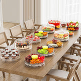 Maxbell Rotating Serving Tray Portable Veggie Fruit Tray for Restaurant Table