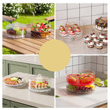 Maxbell Rotating Serving Tray Portable Veggie Fruit Tray for Restaurant Table