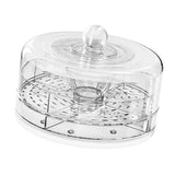 Maxbell Rotating Serving Tray Portable Veggie Fruit Tray for Restaurant Table