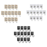 Maxbell 14 Pieces Adhesive Hooks Waterproof Wall Hangers for Bathroom Shower Kitchen Gold