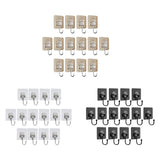 Maxbell 14 Pieces Adhesive Hooks Waterproof Wall Hangers for Bathroom Shower Kitchen Gold