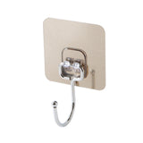 Maxbell 14 Pieces Adhesive Hooks Waterproof Wall Hangers for Bathroom Shower Kitchen Gold
