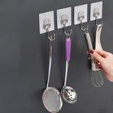 Maxbell 14 Pieces Adhesive Hooks Waterproof Wall Hangers for Bathroom Shower Kitchen Silver