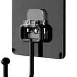Maxbell 14 Pieces Adhesive Hooks Waterproof Wall Hangers for Bathroom Shower Kitchen Black