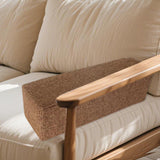 Maxbell Couch Arm Rest Pillow Premium Elbow Support Pillow for Armchair Bedroom Sofa Dark Brown