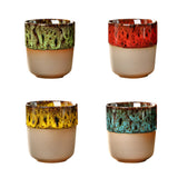 Maxbell Porcelain Tea Cup 150 ml Unique Espresso Mug for Milk Cappuccino Home Office Green